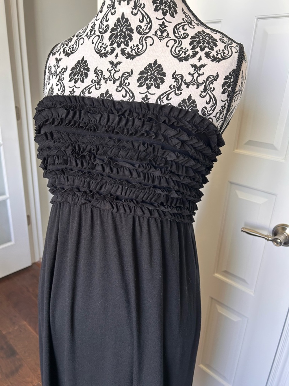 Xhilaration Sz L tube top tshirt maxi dress - Picture 2 of 7
